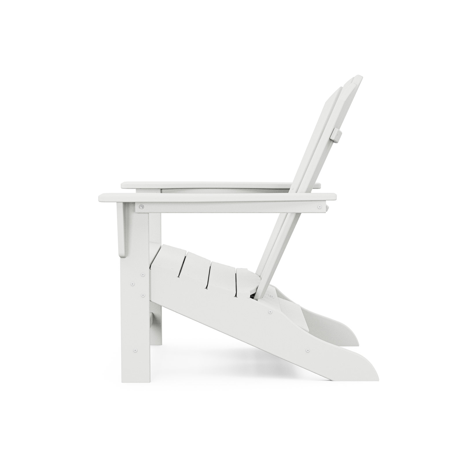 POLYWOOD® Verlyn Adirondack Chair with Leg Rest, White