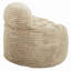 Fauteuil à billes convertible en mousse à mémoire de forme, canapé 2 en 1, beige