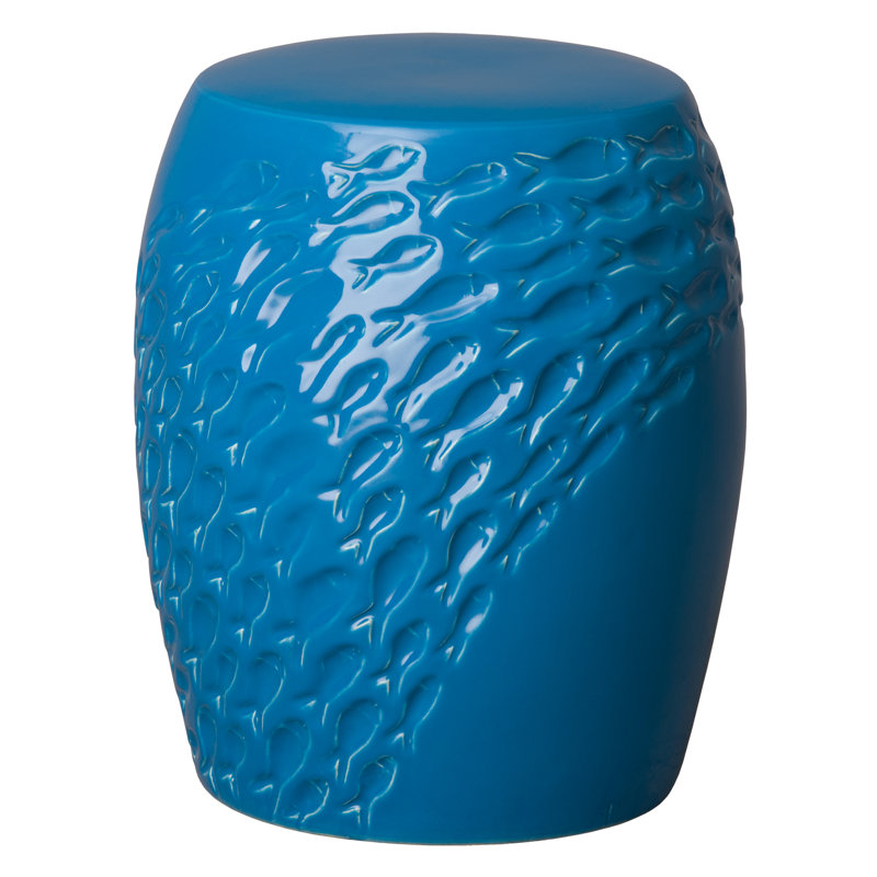 Tabouret de jardin fish Diamondville, Turquoise