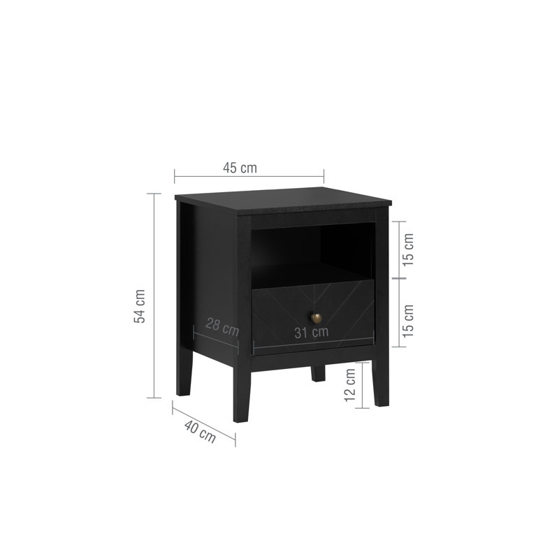 Melvina MFC Bedside Table
