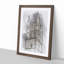 Magdalen Tower in Oxford England in Abstract - Picture Frame Graphic Art Print-55759335-55759336