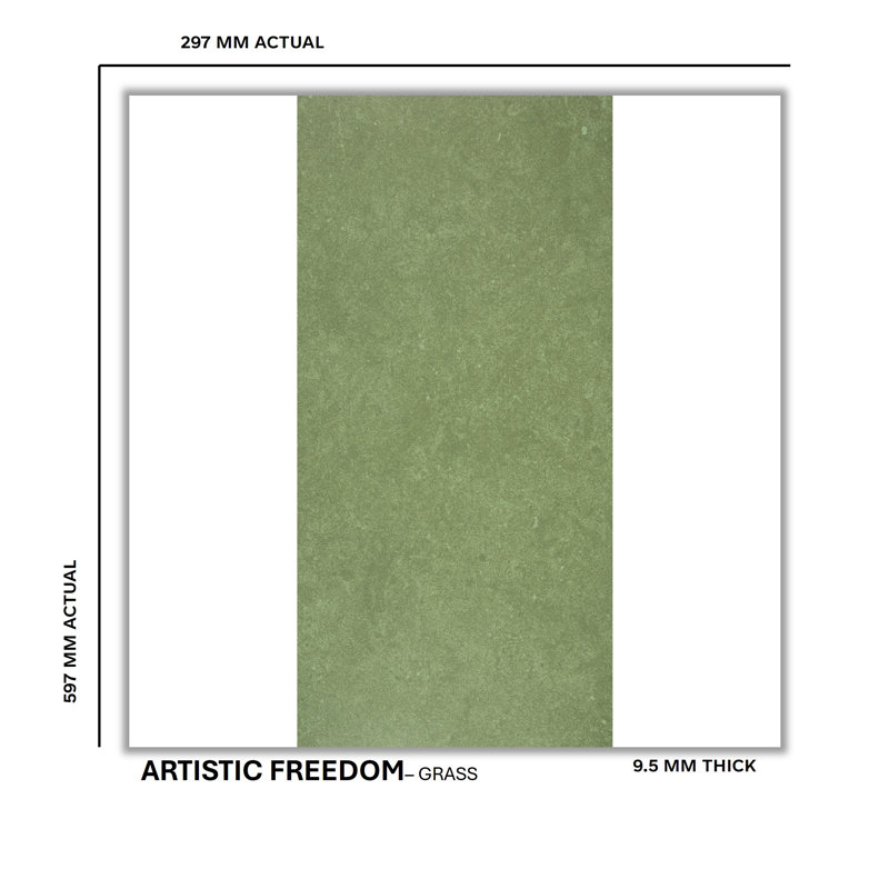Artistic Freedom 12"X24" Porcelain Stone Look, Grass