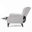 Fauteuil inclinable manuel capitonné en tissu touffeté-1972401582