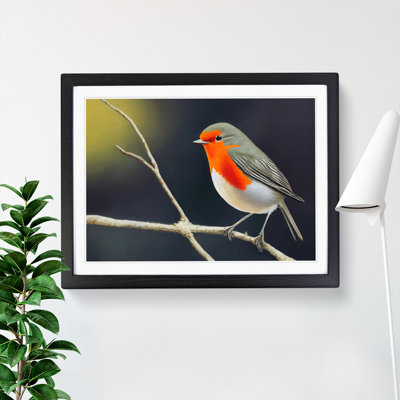 Effervescent Robin Bird - Single Picture Frame Painting