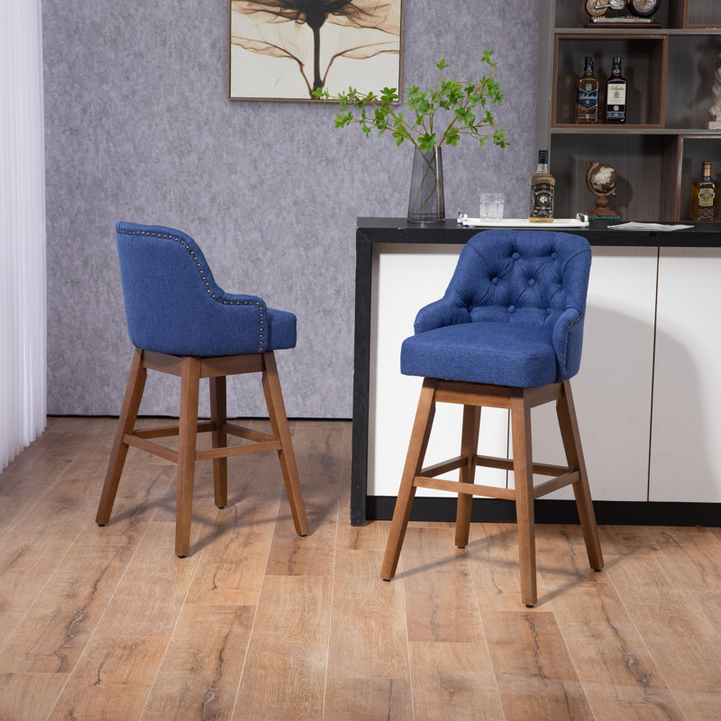 Tabouret de comptoir 28 po Avantae, Bleu marine