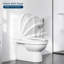 Toilet Seat, D-Shape, Soft Close, Adjustable Hinges, Quick Release Top Mounting, White, Suitable For Mounting Holes Distance 12.2-21.8Cm