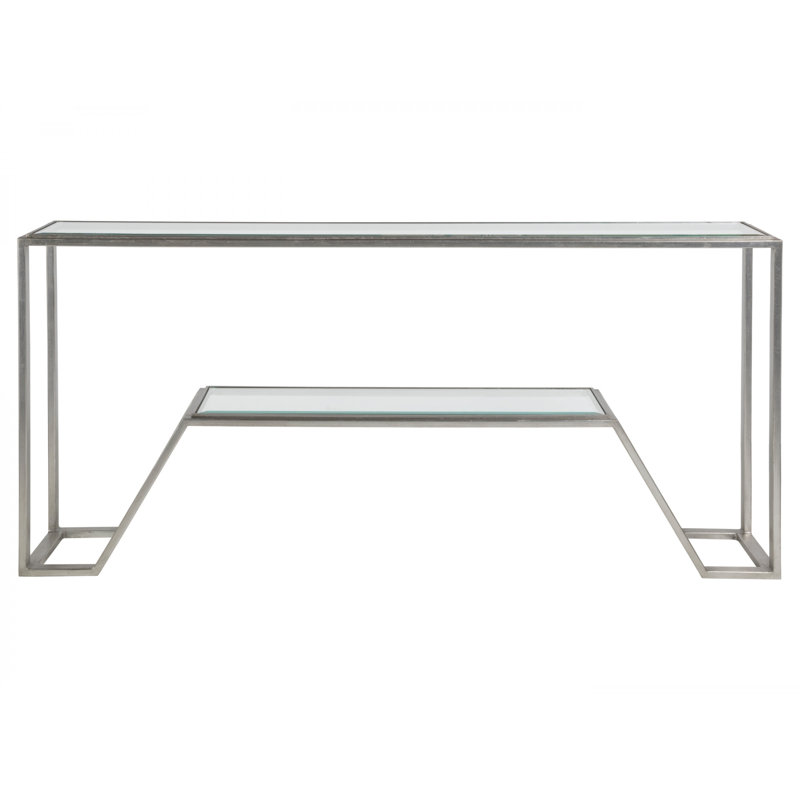 Metal Designs Byron Console, Silver Leaf