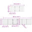Archie & Oscar Dog Gate With Door Foldable 15 Panels White 750 Cm Poplar Wood-1029394424-1029394406