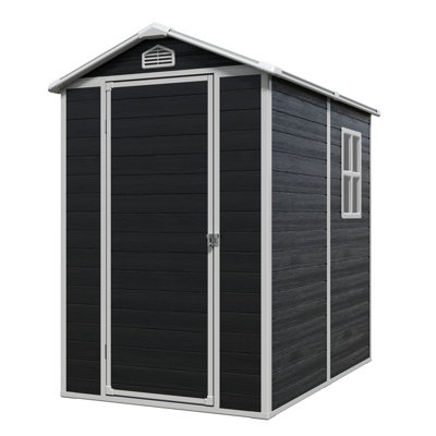 Remise de rangement, ensemble de remise pour l'extérieur - parfait pour ranger des meubles de patio, noir