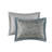 Elegant 5-piece Jacquard Bedding Sets, Cotton-filled Teal Queen Size For Modern Homes