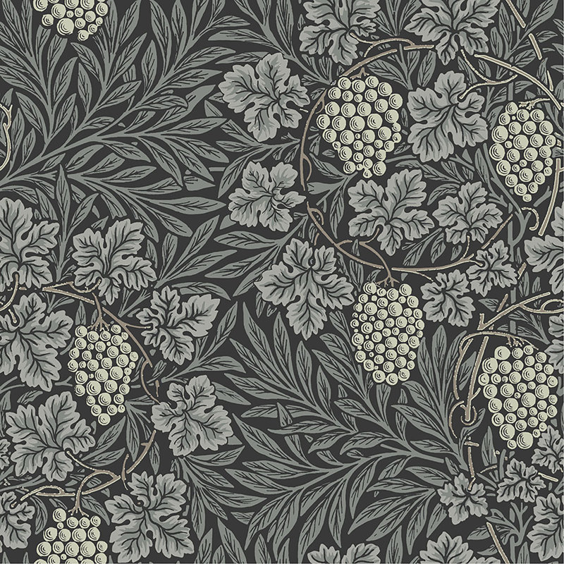 Rouleau de fleurs Alvie, Denim