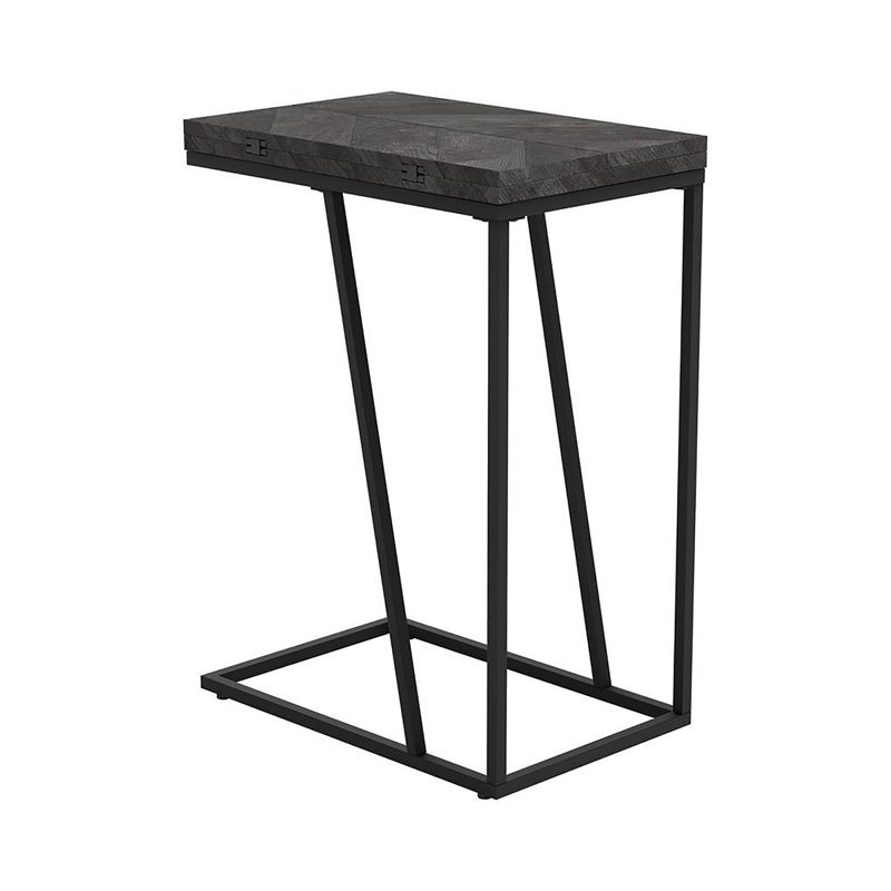 Table d'appoint rustique et sablonneuse