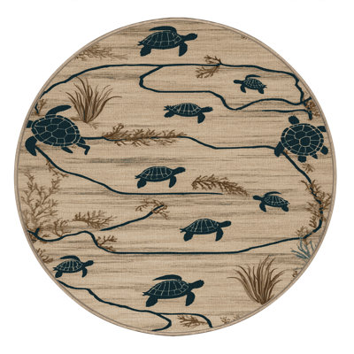Machine Washable Nature Brown Area Rug
