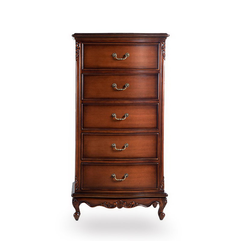 Armoire d'appoint en noyer massif et bois manufacturé