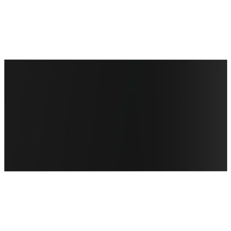 Floating Shelves Wall Shelving Wall Mounted Shelves Display Wall Units, 0.6" H x 15.7" W x 19.7" D, High Gloss Black