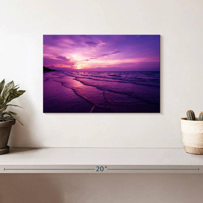 Gillard Purple Beach, 8" H x 12" W