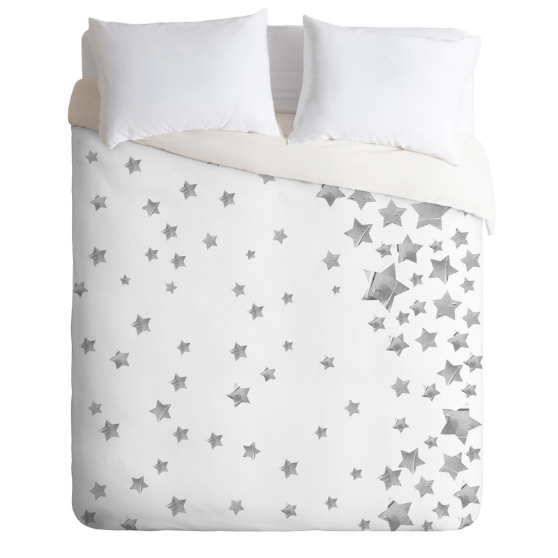 Modern & Contemporary Polyester Duvet Cover, King Duvet Cover + 1 Sham