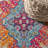 Lathan Bohemian FLAIR Boho Vintage Medallion Blue/Multi Rug-609767672