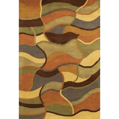 Wool Abstract Indoor Rug