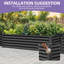 Lit de jardin surélevé Millerville - 6 x 3 x 1,5 pi-580623439-554797650