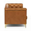 Chaise Chesterfield en similicuir rembourré avec pieds en métal doré-1398315850-1403588504-1403588510