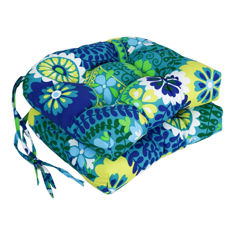 Outdoor 3.5'' Seat Cushion, Luxury Azure
