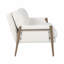 33" Alonzo Accent Chair, Ivory