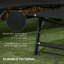 Ensemble de 2 chaises longues avec roulettes et positions réglables Outsunny