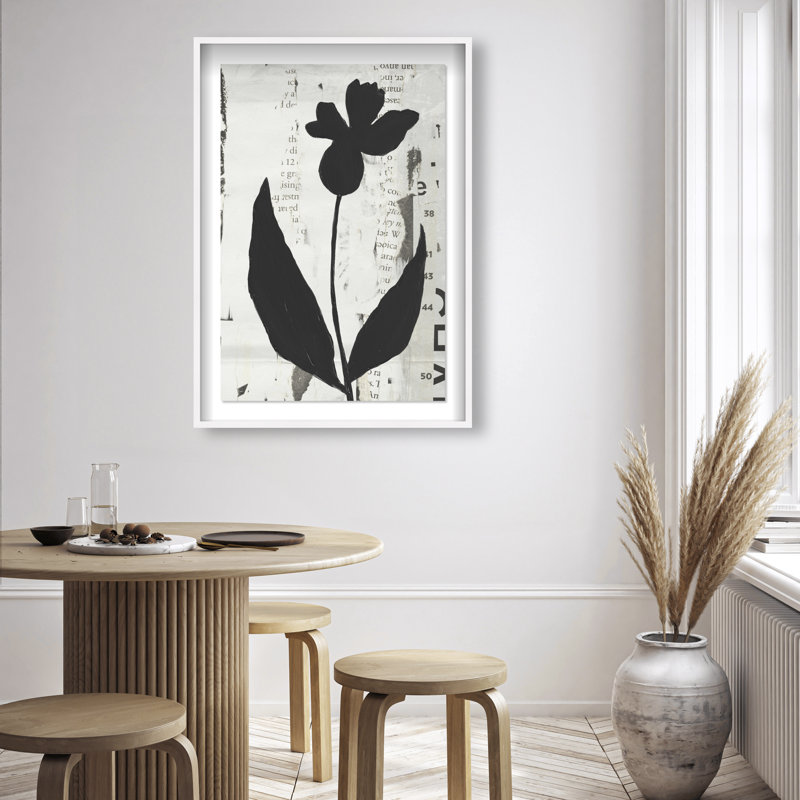 Single Orchid Print by Oliver Gal, 55.5"H x 37.5"W, White Shadowbox