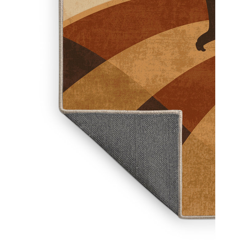 Tapis arc-en-ciel doux moelleux Adriel, 4 x 2