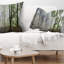 Landscape Printed Morning in Forest Panorama Lumbar Pillow