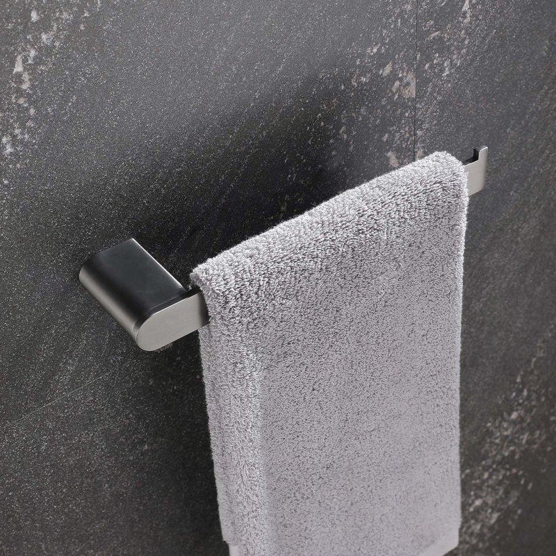 5-Piece Stainless Steel Bathroom Hardware Set, Gunmetal