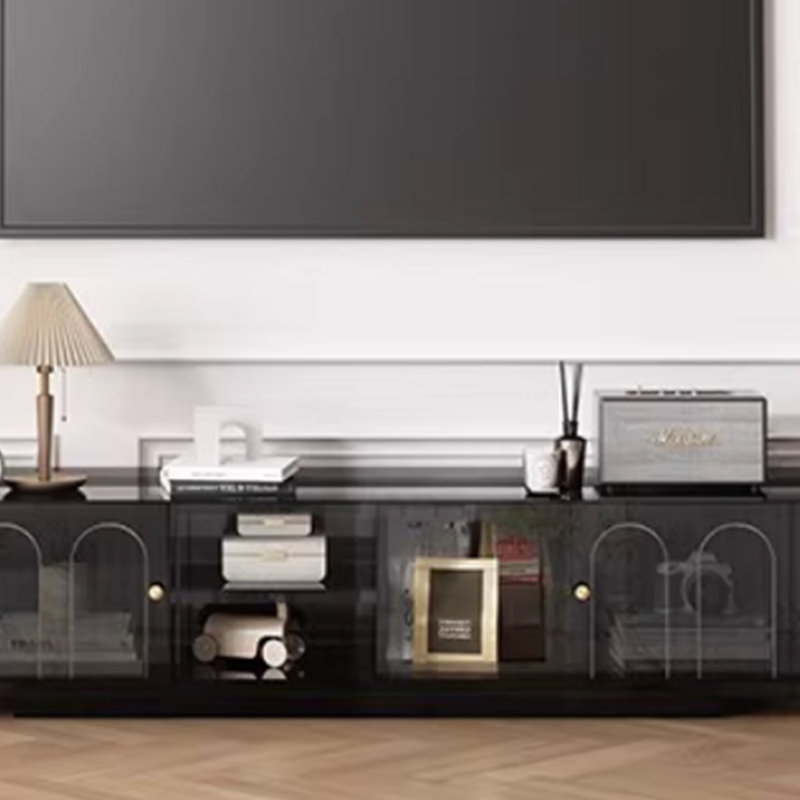 Meuble télé en acrylique Creative Design Sense, H 19,68 po x L 62,99 po x l 15,74 po, Noir
