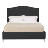 Caroline/Casey Queen Upholstered Low Profile Panel Bed