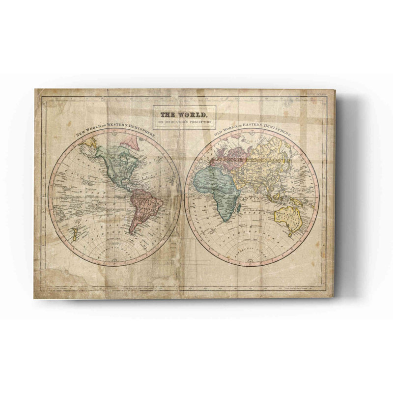 «Old World Eastern Western» par Wild Apple Portfolio, art mural en verre acrylique, H 12 po x l 16 po x P 0,12 po