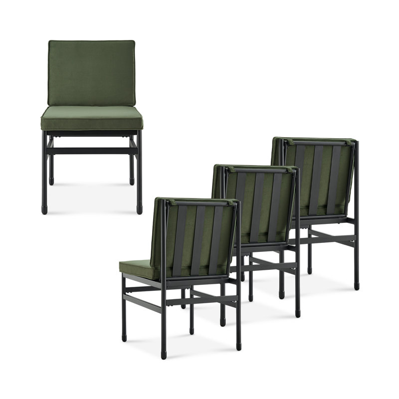 Montvale Dining Chairs, 4-pc, Olive Green Velvet