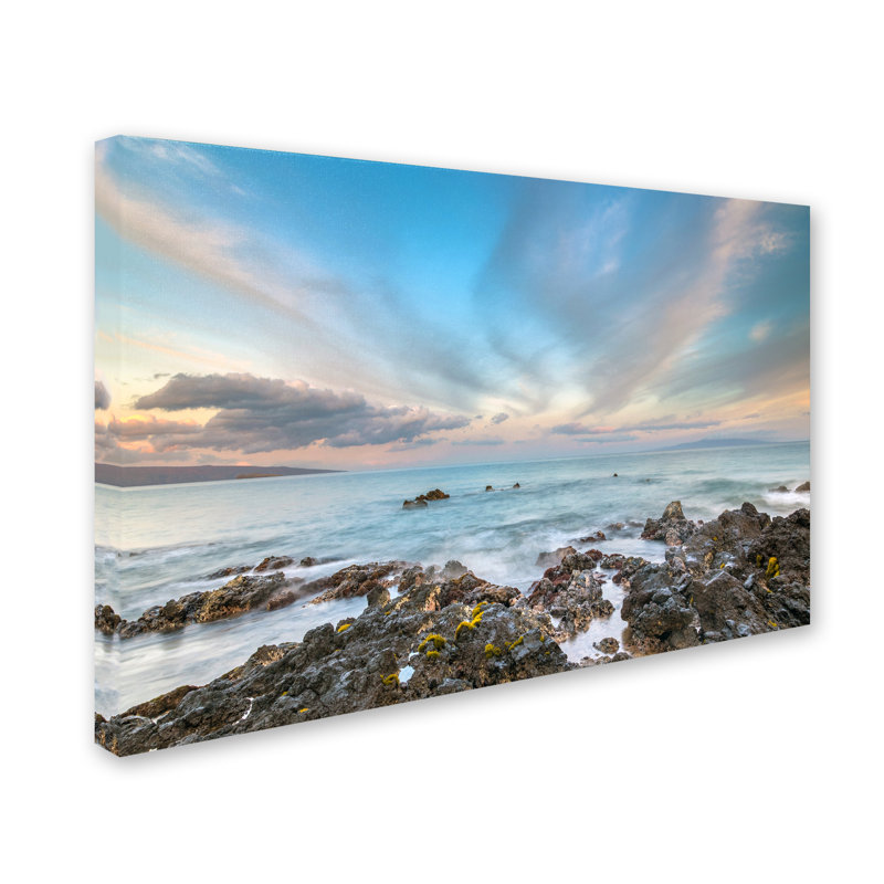 Fabrizzio "South Maui Sunrise" par Pierre Leclerc, reproduction de photo sur toile tendue, H 12 po x l 19 po x P 2 po