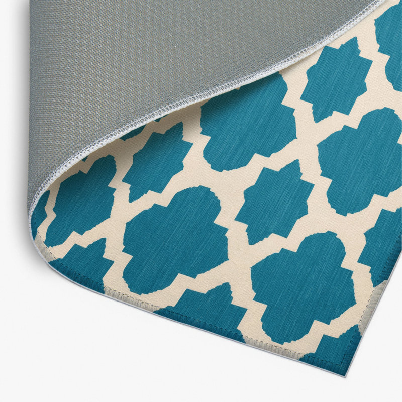 Tapis intérieur et extérieur beige Trellis, Rectangulaire 2 pi x 3 pi