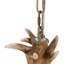 Lustre en faux bois de cerf, luminaire suspendu en verre réglable