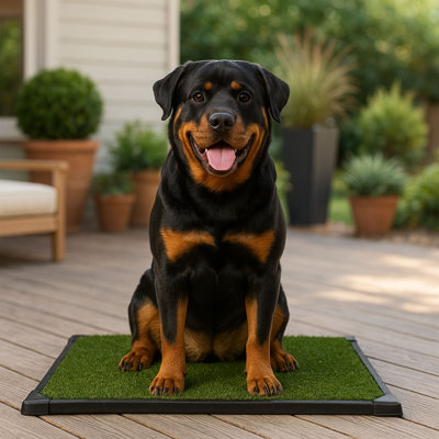 PETMAKER 41x27in Dog Grass Pad with Tray