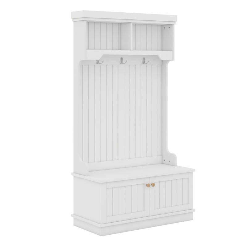 Coat Racks With Hooks, White