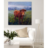 RED COW BELL RED COW BELL - Unframed Print on Canvas