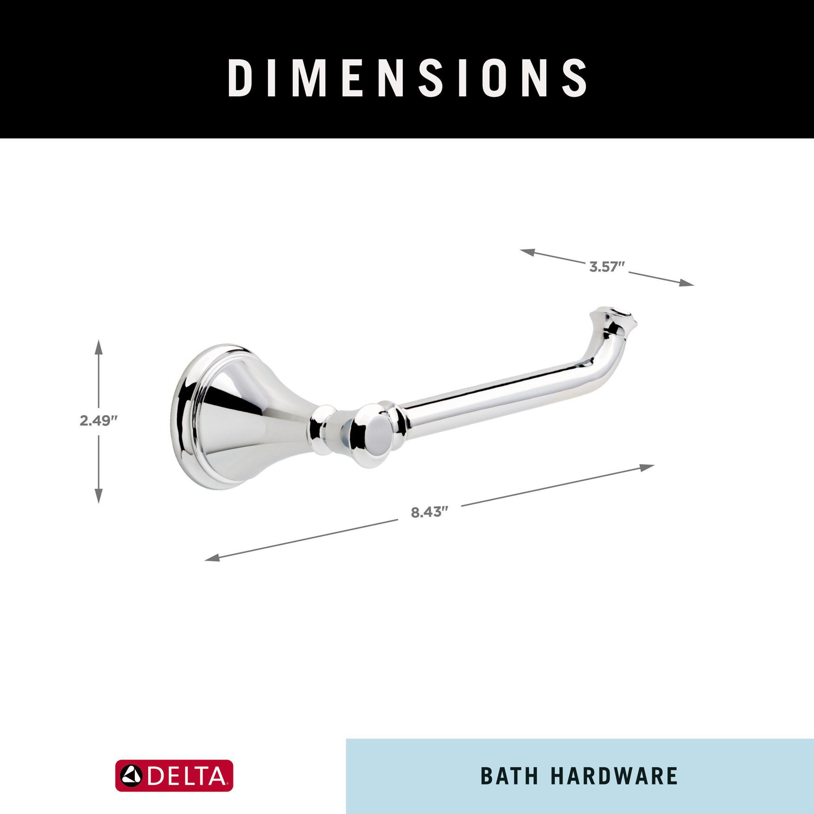 Cassidy™ Toilet Paper Holder, Chrome
