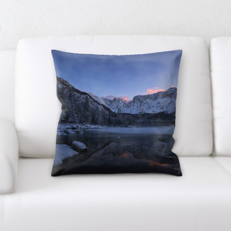 Microsuede Reversible Throw Pillow