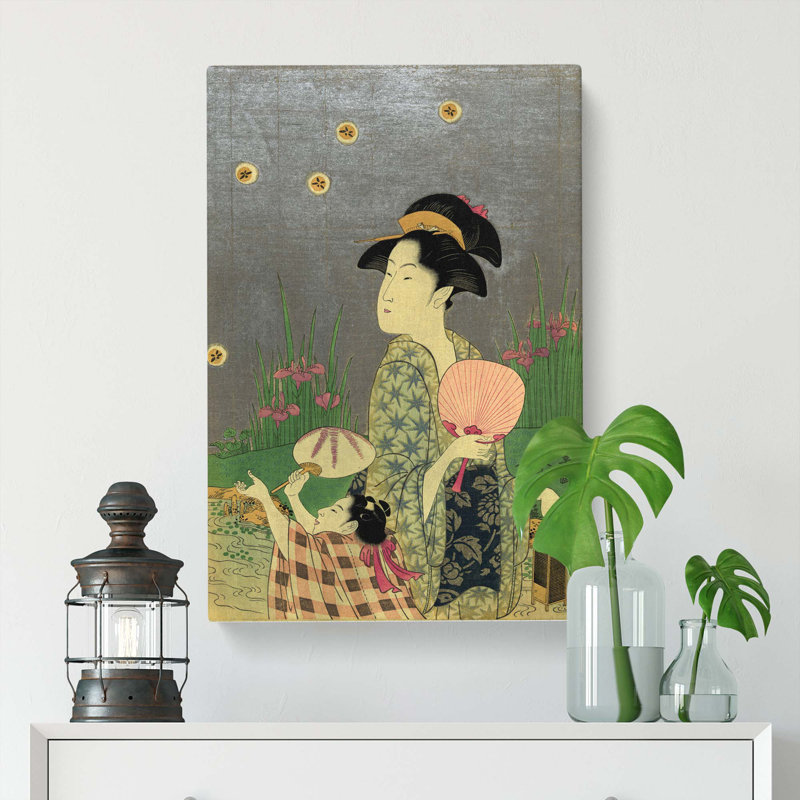 Hotarugari by Eishosai Choki - Wrapped Canvas, 60cm H x 40cm W x 3cm D