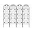 Treillis en fer antirouille élégant design noir polyvalent pour l'extérieur