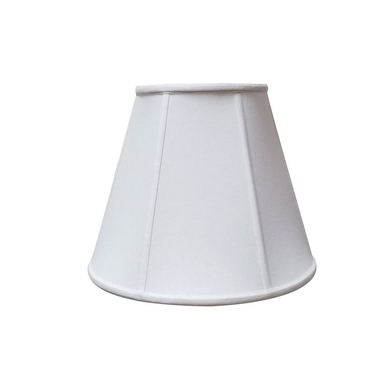 Abat-jour Linen Empire (Araignée), Blanc / Blanc cassé, H 14 po x l 18 po x P 18 po