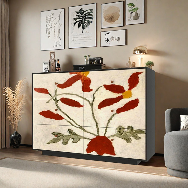 47.2in Six-drawer Sideboard Buffet