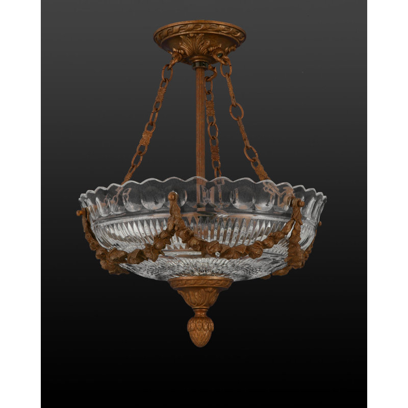 Dillinger Glass Semi Flush Mount