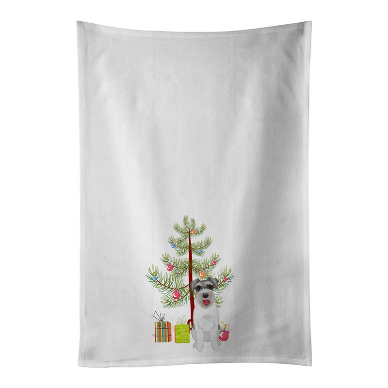 Ensemble de 2 serviettes de cuisine Schnauzer